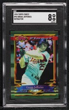 1994 Topps Finest Refractor Gregg Jefferies #92 SGC 8