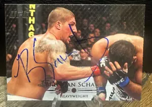 Brendan Schuab Signed 2011 Topps Round UFC Card in person Auto - Picture 1 of 1