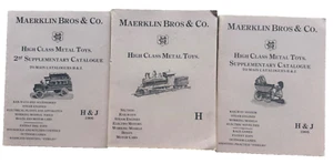 Maerklin Bros., Co / High Class Metal Toys 1904 Catalogue H 1986 Reprint +2 more - Imagen 1 de 1