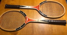Vintage - Pair of Spalding Pancho Gonzales Prize Cup Tennis Rackets