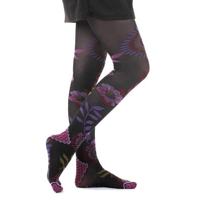 Fil de Jour France Fashion Tights 30 Denier, FIL0412 Poppy, S/M, Made in Italy - Image 1 of 4