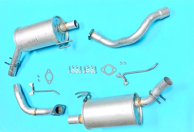 Fits: 2007 - 2012 Hyundai Veracruz 3.8L V6 Driver & Passenger side Rear Mufflers - Image 1 of 3