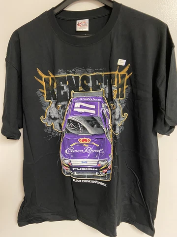 Matt Kenseth #17 Roush Racing Crown Royal Black Men's Shirt Chase 2XL  C Cover