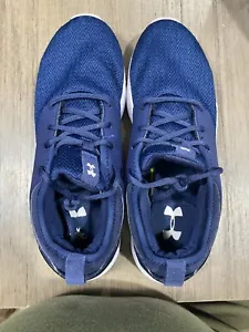 Under Armour Blue 12857-410 Shoes Sz 9.5 Flow Herringbone - Picture 1 of 5