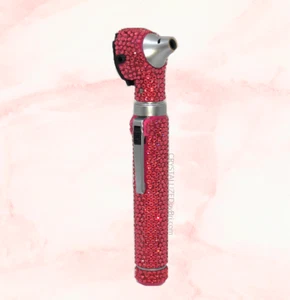 Bling Otoscope AUSTRIAN CRYSTALS Ear Light Custom Bedazzled Medical ENT Exam - Picture 1 of 3