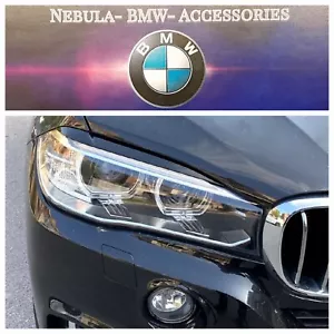 BMW X5 X6 F15 F16 NERO LUCIDO FARO SOPRACCIGLIA M PERFORMANCE 2014-18 - Foto 1 di 5