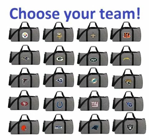 NFL "Wingman" Duffel Bag, 24" x 12" x 12" Cover