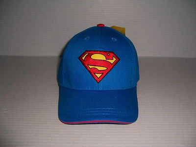 Gorra de béisbol ajustada juvenil con logotipo de Superman de DC COMICS TALLAS XS, S & M ¡NUEVA CON ETIQUETAS! Foto 1 de 3