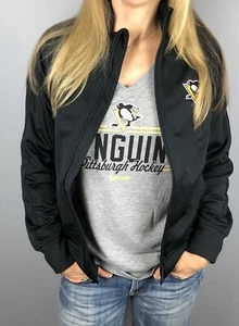 Pittsburgh Penguins Women's Level Wear Venture Full Zip Black Jacket (S,M,L,XL) - Picture 1 of 7