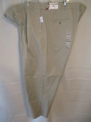 HB Harbor Bay Caqui Elastizado Plisado 100% Algodón Cintura Flexible Ajuste Suelto NUEVO Foto 1 de 3