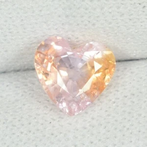 1.11Cts Beautiful Luster Natural Padparadscha Sapphire Heart..!! - Picture 1 of 2