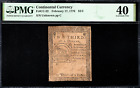 Continental Currency Fr#Cc-22 February 17, 1776 $2/3 Pmg 40 *Fugio Note*