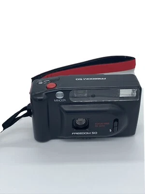 Vintage Minolta Freedom 50 Point & Shoot 35mm Film Camera  - Image 1 of 4
