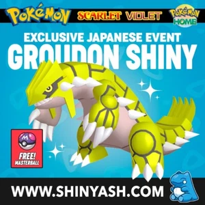 ✨ Groudon Shiny Japanese Event 2018 ✨Pokémon Scarlet Violet - Picture 1 of 1