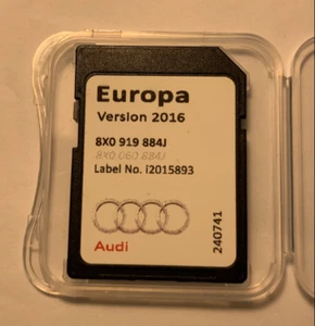 Genuine Audi A1 A6 A7 Q3 RMC Maps Sat Nav SD Card 2016 8X0919884J - Picture 1 of 5