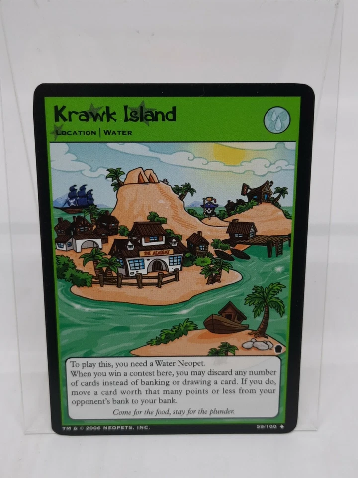 Krawk Island 59/100 Neopets Haunted Woods Uncommon 59/100, 2006. LP - Image 1 of 1