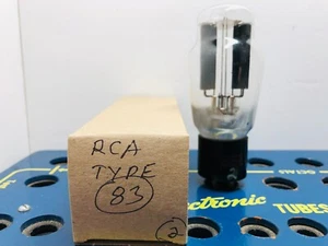 RCA Type 83 Hanging Filament Black Plate Tested Strong Balanced Tube - Picture 1 of 19