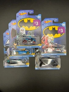 HOT WHEELS 2023 DC BATMAN Series COMPLETE SET OF (5) Diecast Vehicles VHTF - Picture 1 of 6