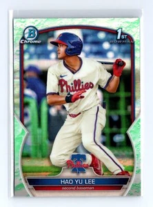 2023 Bowman Hao Yu Lee #BCP-52 Chrome Prospects Lunar Glow Refractor Phillies - Picture 1 of 2