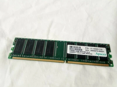 Apacer 77.10203.112 128MB UNB PC2100 CL2 RAM Card - Image 1 of 2