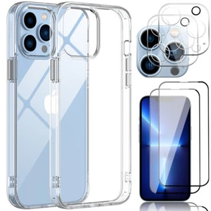 Für iPhone 14 Pro Max 14 Pro Clear Case Hülle/Objektivschutz/Full Hartglas - Bild 1 von 28
