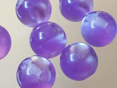 7x kleine Kugelknöpfe - Lila 10mm - Blusen- Puppenknöpfe - Bild 1 von 2