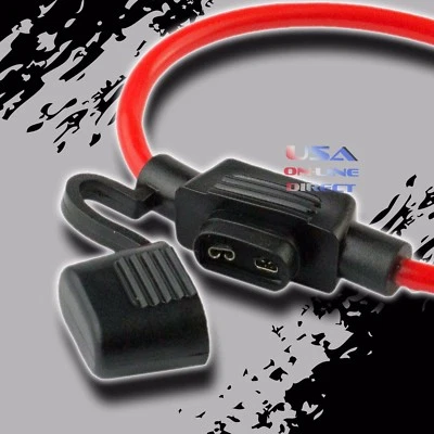 MINI HOJA PORTAFUSIBLES EN LÍNEA 14GA ATM/APM COCHE MARINO MOTOCICLETA CABLE COBRE 10X Foto 1 de 4