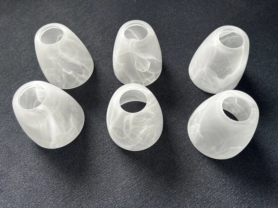 Glasschirm Lampenschirm E14 Trio Levisto weiß Alabaster u.a. 871210607