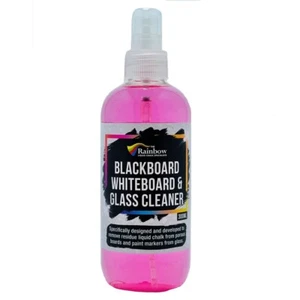 BLACKBOARD, WHITEBOARD & GLASS CLEANER 300ML - Ideal for use with Liquid Chalk - Picture 1 of 1