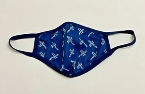 Manténgase seguro Mascarilla facial Cubierta reutilizable lavable, azul marino / gris, talla única - Imagen 1 de 5