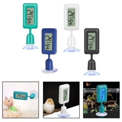 Rotating Mini Digital Thermometer with Humidity Detection for Small Pets - Image 1 of 4