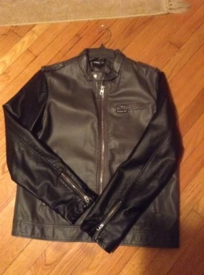 Rare Members Only Faux Leather 2 Tone Jacket Size L - Image 1 of 4