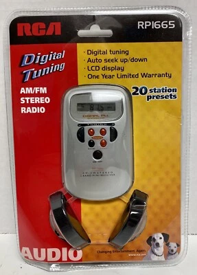 RCA цифровой тюнинг стерео AM/FM радио RP1665. Совершенно новый в заводской упаковке. - Изображение 1 из 4