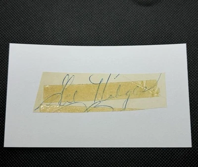 Gil Hodges Signed Cut Auto Index CarBrooklyn Dodgers New York Mets HOF - Image 1 of 2