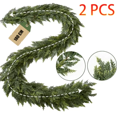 Corona Artificial Navidad 72" Casa Cedro Natural Feel, con 20 piñas Foto 1 de 4