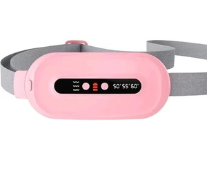 Portable Cordless Heating Massage Pad Belt Electric Waist Device New Sealed Pink - Picture 1 of 4