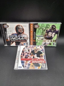 Lotto sportivo Sega Dreamcast - 3 giochi NFL 2K1, NCAA 2K2 NFL QUARTERBACK CLUB 2000 - Foto 1 di 14