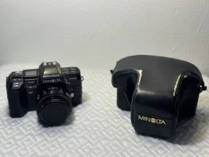 Minolta Maxxum 7000 AF 35mm Film Camera Kit 50mm f1.7 Prime W/Original Case - Picture 1 of 13