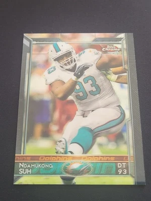 Ndamukong Suh 2015 Topps Chrome Miami Dolphins #22 Near Mint or Better - Image 1 of 2
