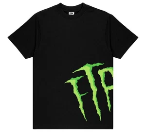 FTP monster Energy Logo Black Tee T Shirt Size Large L Streetwear B8 - Picture 1 of 3