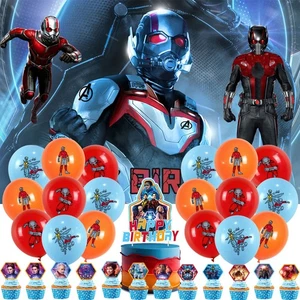 Conjunto de suministros de fiesta para hombre hormiga decoración de fiesta platos pancarta globos adornos para pasteles - Imagen 1 de 7