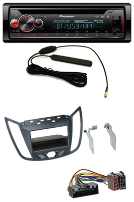 Pioneer USB DAB MP3 Bluetooth CD Autoradio für Ford C-Max / Kuga - dunkelgrau - Bild 1 von 4