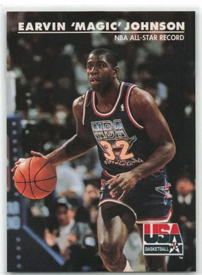1992 Skybox USA Earvin "Magic" Johnson #34 Team USA HOF - Image 1 of 2