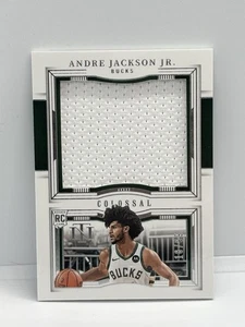 2023-24 Panini National Treasure NBA CR-AJJ Andre Jackson Jr. Rookie Patch /99 - Picture 1 of 2