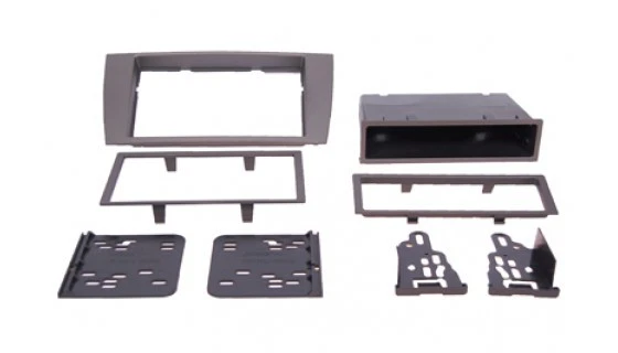 Radioblende 2-DIN für Jaguar für S-Type und X-Type in grau - Bild 1 von 1