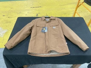 Chaqueta de trabajo pesado de lona Carhartt Duck forro acolchado RN 14806 mediana - Imagen 1 de 6