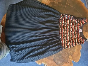 Wonder Nation Paillettenkleid rot schwarz Plissee Netz Urlaub Mädchen Größe XL 14-16 - Bild 1 von 8