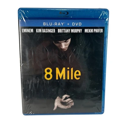 8 Mile Blu Ray DVD Combo Pack Eminem Kim Basinger Brittany Murphy New - Image 1 of 3