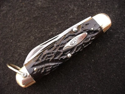 Vintage Case Tested XX 6445 R Rough Black Utility / Scout Knife '20-'40 Exc. - Image 1 of 4