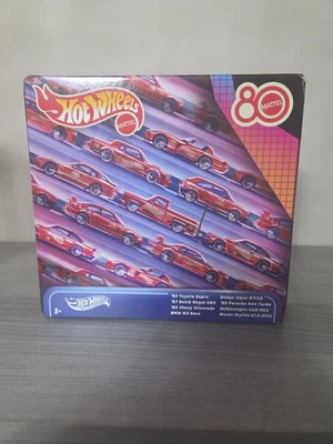 HOT WHEELS 2025 SILVER SERIES MATTEL 80th ANNIVERSARY BOX SET 8 PACK DAMAGE 6 - Image 1 of 4